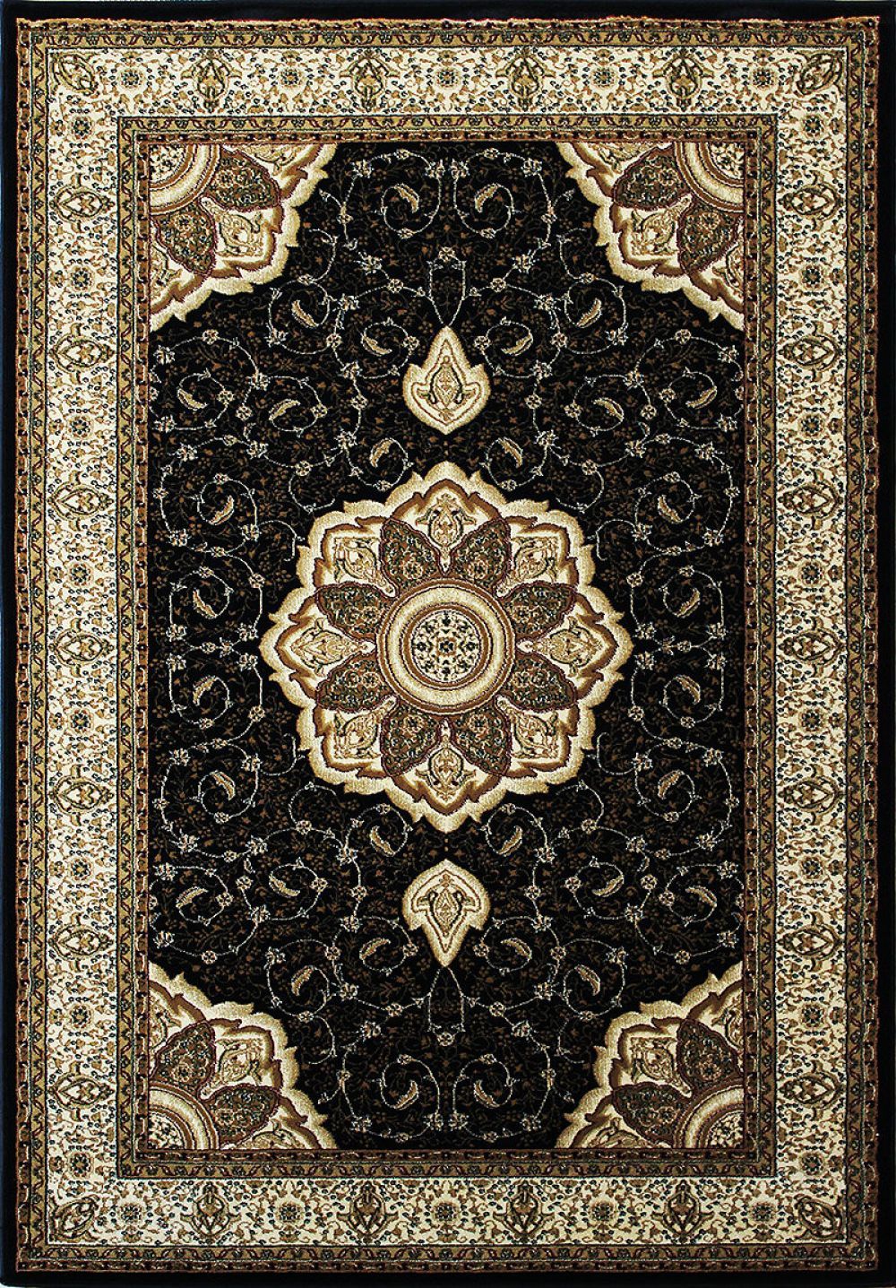 Berfin Dywany Kusový koberec Anatolia 5328 S (Black) Rozměry koberců: 250x350 Mdum - M DUM.cz