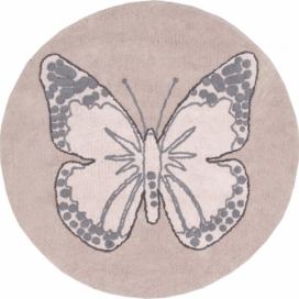 Lorena Canals koberce Bio koberec kusový, ručně tkaný Butterfly Rozměry koberců: 160x160 (průměr) kruh Mdum M DUM.cz