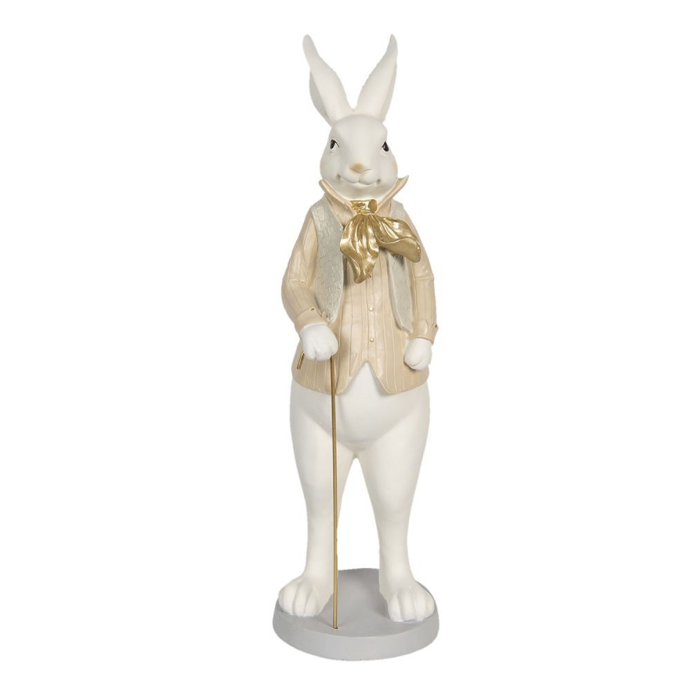 Velikonoční dekorační soška králíka - 17*15*53 cm Clayre & Eef - LaHome - vintage dekorace