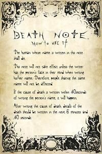 Plakát, Obraz - Death Note - Rules, (61 x 91.5 cm) - Favi.cz