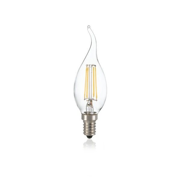 Ideal Lux 188911 LED žárovka Filament BA35 1x4W | E14 | 520lm | 3000K - stmívatelná, čirá - Svítidla FEIM