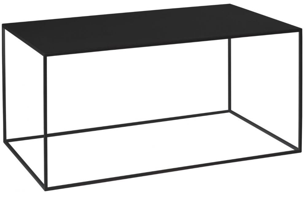 Nordic Design Černý kovový konferenční stolek Moreno 100 x 60 cm - Designovynabytek.cz