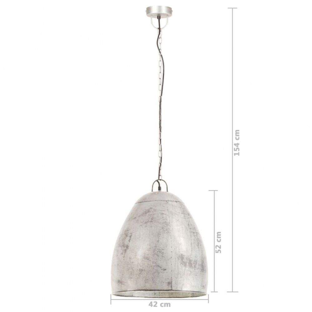 Závěsná lampa stříbrný kov Dekorhome 42 cm - DEKORHOME.CZ