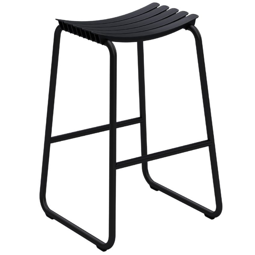 Černá plastová barová židle HOUE ReClips 76 cm - Designovynabytek.cz