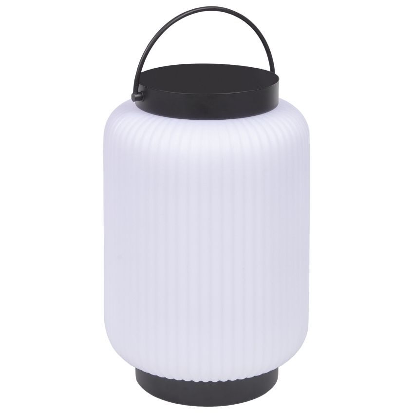 Bílá plastová stolní LED lampa Kave Home Verona - Designovynabytek.cz