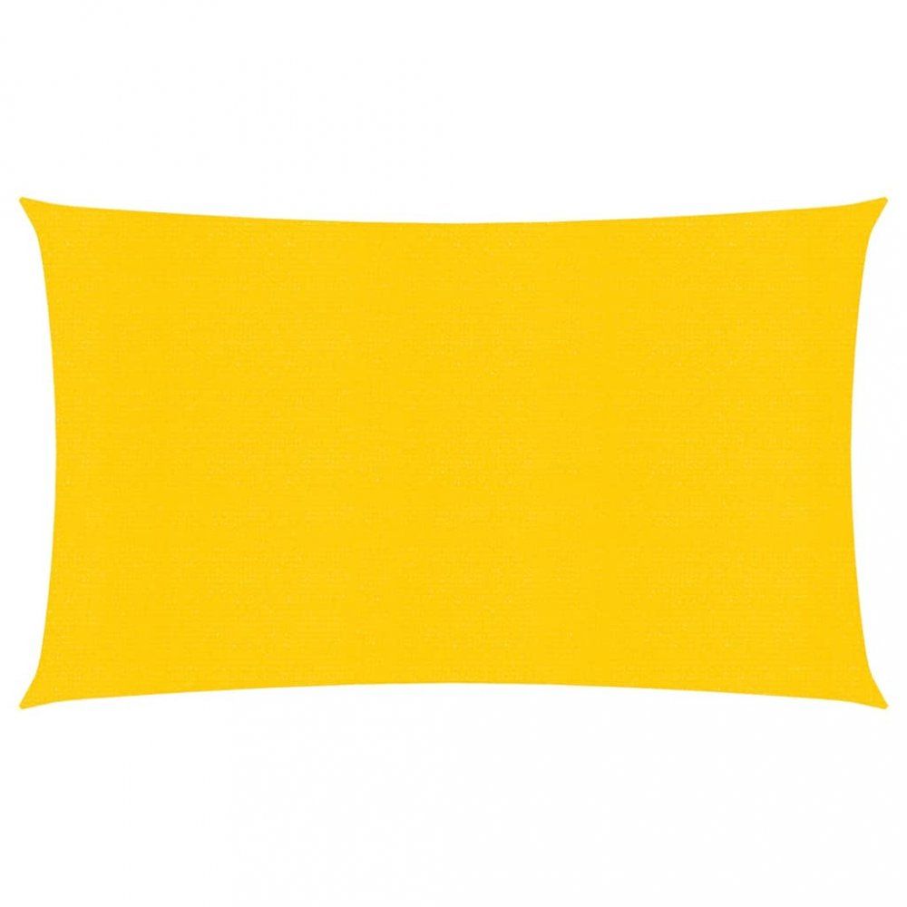 Stínící plachta obdélníková HDPE 2 x 5 m Dekorhome Žlutá - DEKORHOME.CZ