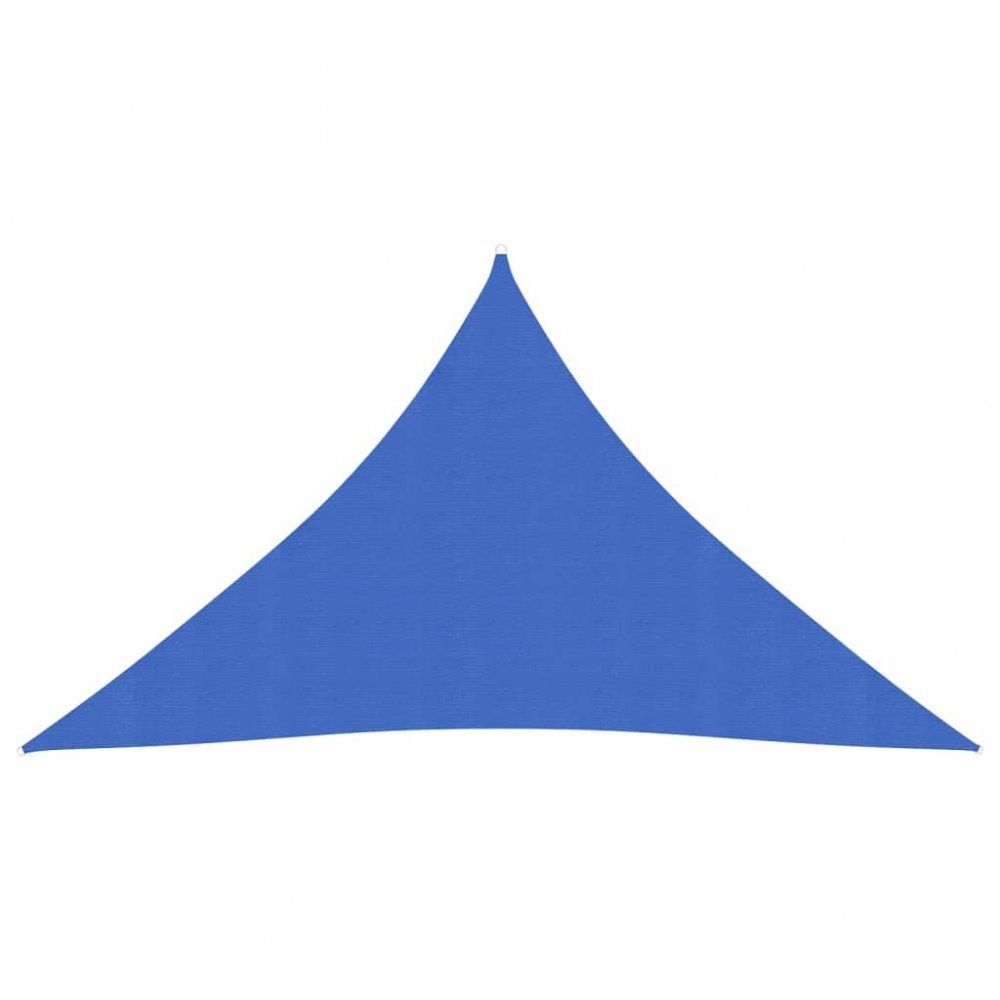 Stínící plachta trojúhelníková HDPE 2,5 x 2,5 x 3,5 m Dekorhome Modrá - DEKORHOME.CZ
