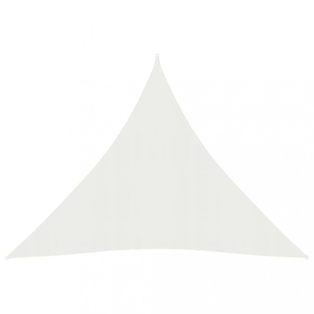 Stínící plachta trojúhelníková HDPE 3 x 3 x 3 m Dekorhome Bílá - DEKORHOME.CZ