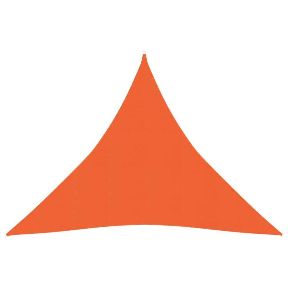 Stínící plachta trojúhelníková HDPE 3 x 3 x 3 m Dekorhome Oranžová - DEKORHOME.CZ
