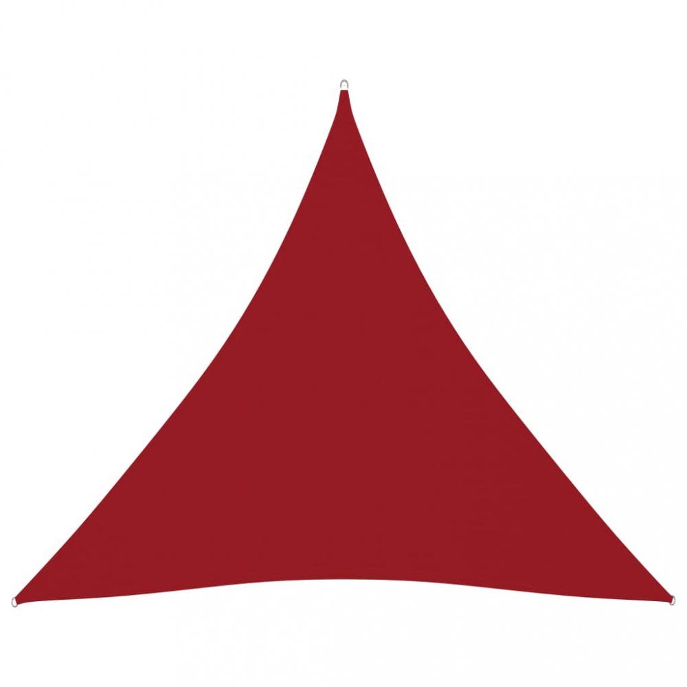Stínící plachta trojúhelníková 4x4x4 m oxfordská látka Dekorhome Červená - DEKORHOME.CZ