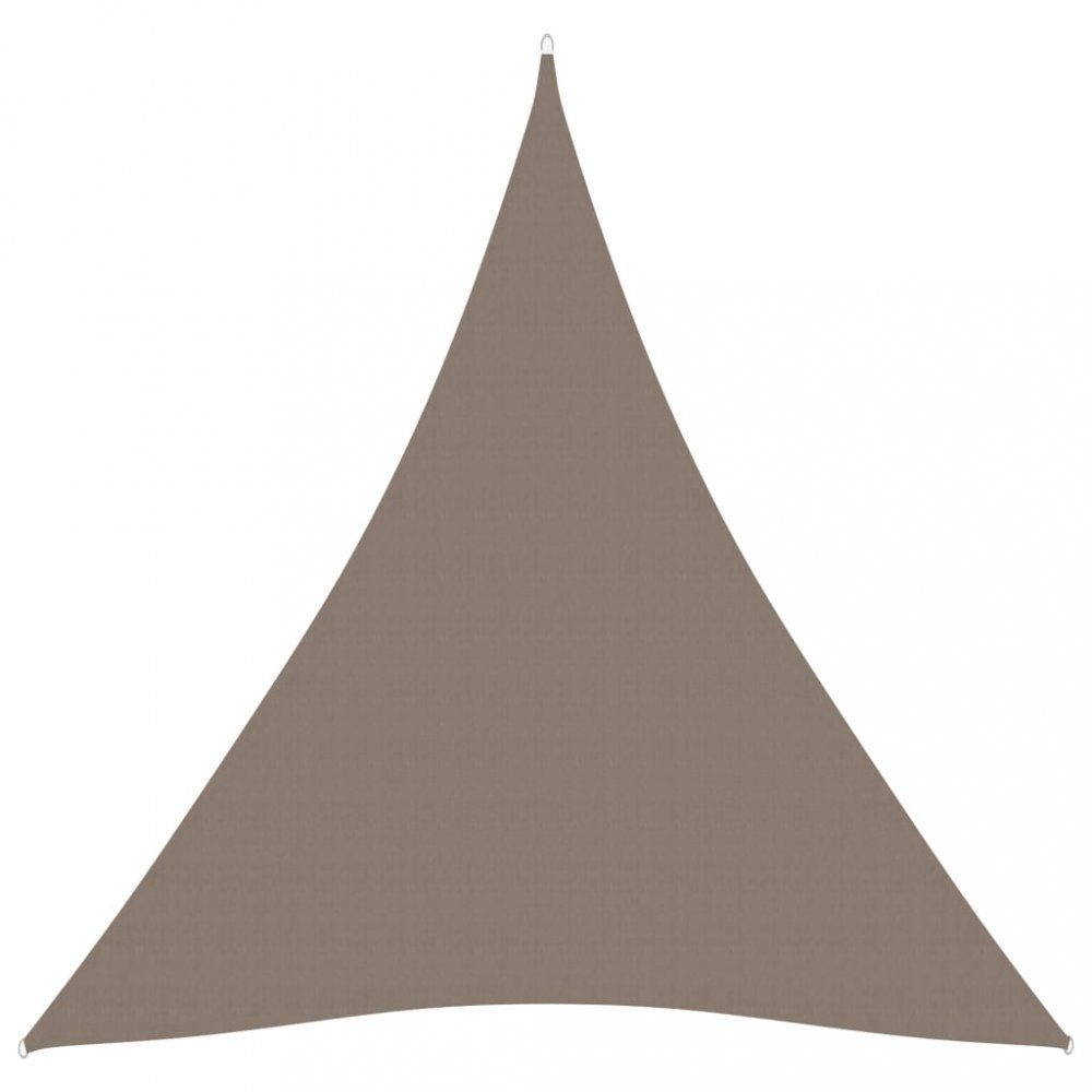Stínící plachta trojúhelníková 4x4x4 m oxfordská látka Dekorhome Šedohnědá taupe - DEKORHOME.CZ