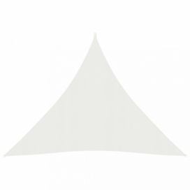 Stínící plachta trojúhelníková HDPE 3 x 3 x 3 m Dekorhome Bílá