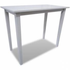 Barový stůl - dřevěný | bílý