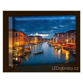 LED obraz Benátky 45x30