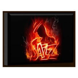 LED obraz Jazz 45x30 cm