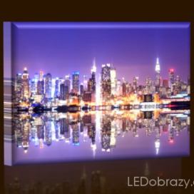 LED obraz Manhattan 45x30 cm