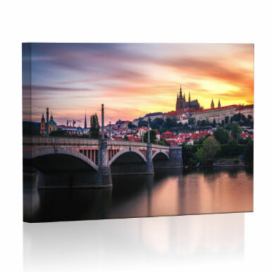 LED obraz Praha 2 45x30 cm