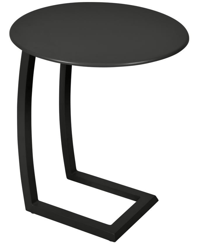 Černý kovový odkládací stolek Fermob Alizé Ø 48 cm - Designovynabytek.cz