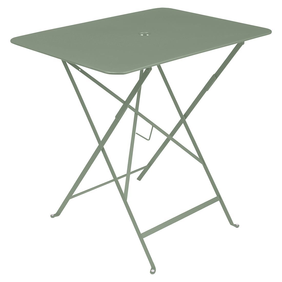 Kaktusově zelený kovový skládací stůl Fermob Bistro 57 x 77 cm - Designovynabytek.cz