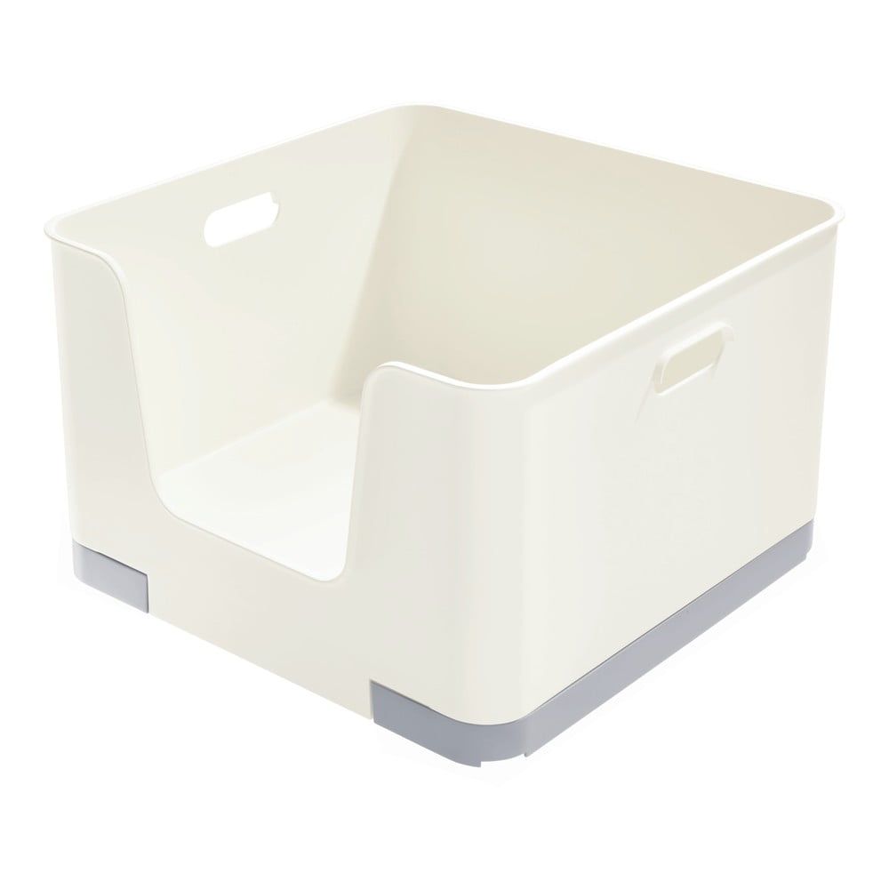 Bílý úložný box iDesign Eco Open, 39 x 39 cm - Bonami.cz