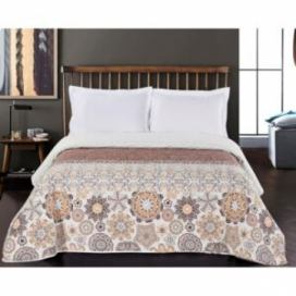 DecoKing Přehoz na postel Alhambra hnědá/oranžová Rozměr: 220x240