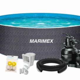 Marimex | Bazén Orlando 3,66x1,22 m s pískovou filtrací a příslušenstvím - motiv RATAN | 19900127 Marimex