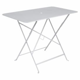 Bílý kovový skládací stůl Fermob Bistro 97 x 57 cm