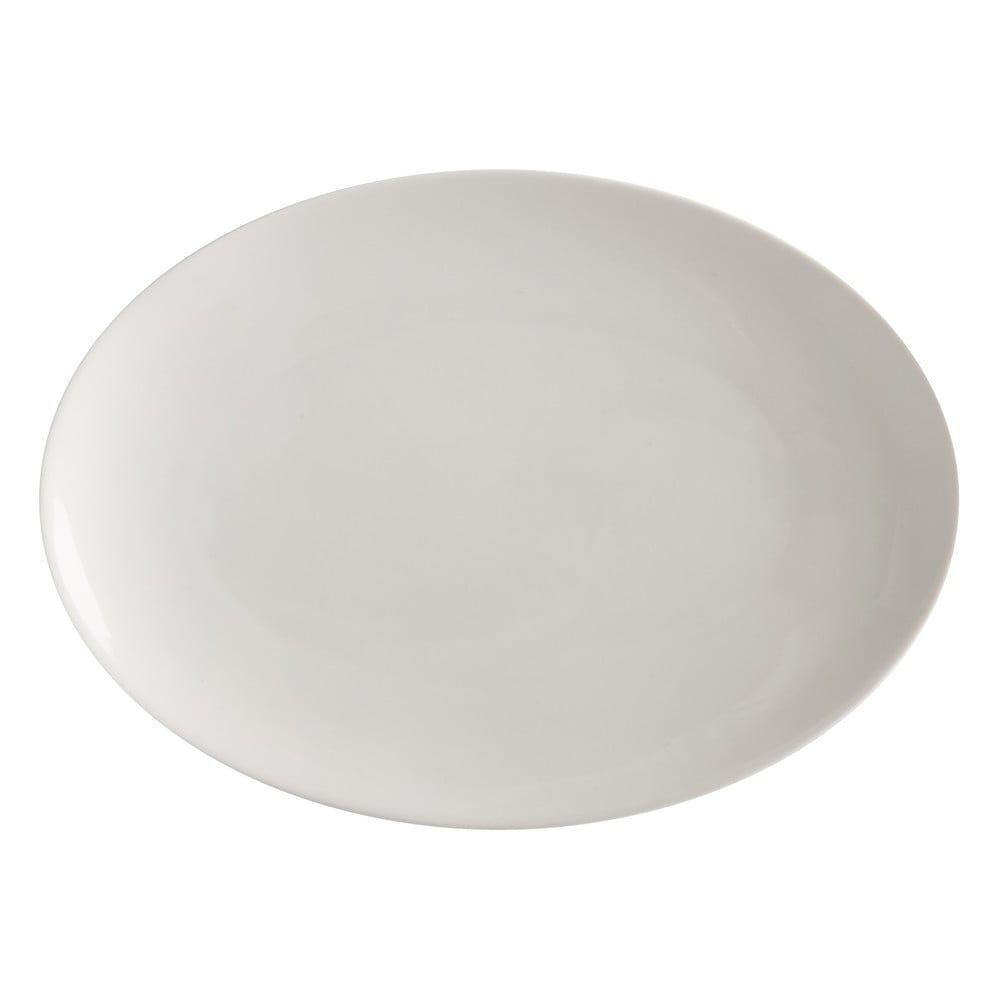 Bílý porcelánový talíř Maxwell & Williams Basic, 30 x 22 cm - Bonami.cz