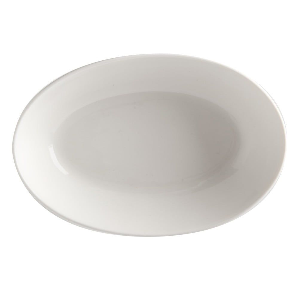 Bílý porcelánový hluboký talíř Maxwell & Williams Basic, 25 x 17 cm - Bonami.cz