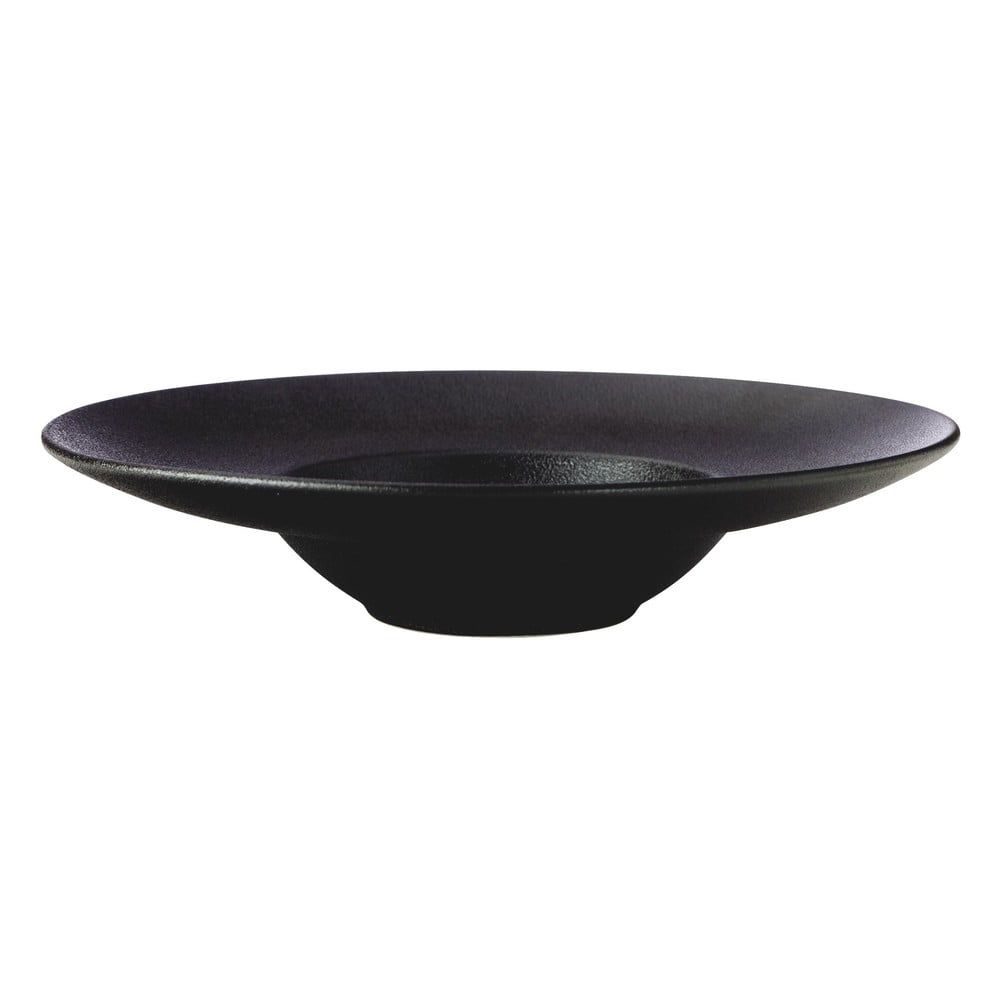 Černý hluboký  keramický talíř ø 28 cm Caviar – Maxwell & Williams - Bonami.cz
