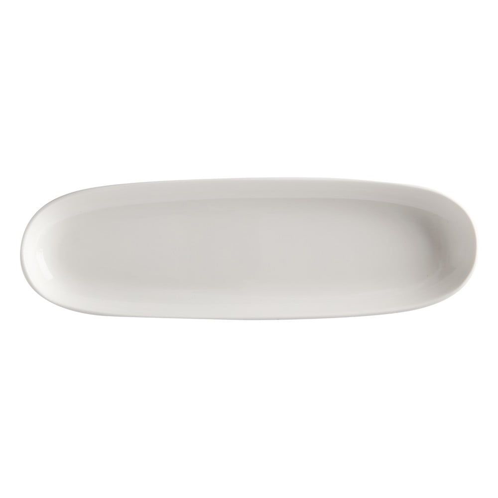 Bílý porcelánový servírovací talíř Maxwell & Williams Basic, 40 x 12,5 cm - Bonami.cz