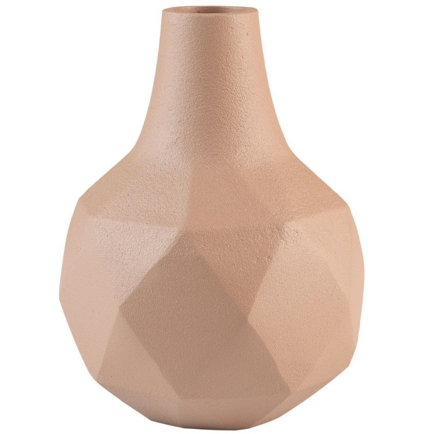 Růžová kovová váza ZUIVER BLOOM 16 cm - Designovynabytek.cz