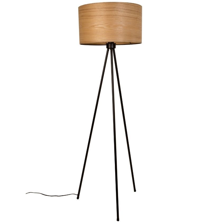 Hnědá stojací lampa DUTCHBONE Woodland - Designovynabytek.cz