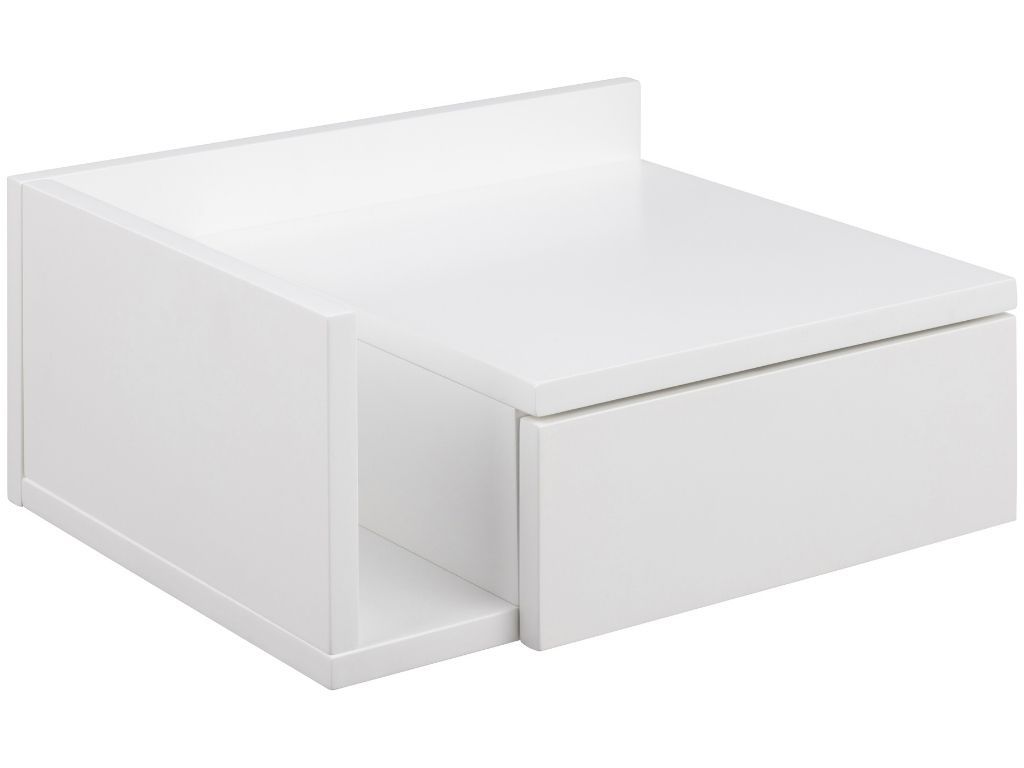 Scandi Bílý lakovaný noční stolek Alison 40 x 32 cm - Designovynabytek.cz