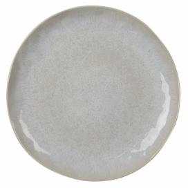 Šedý kameninový jídelní talíř Grivon - Ø 28*3 cm Clayre & Eef