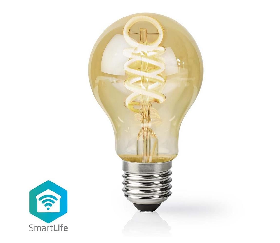  Wi-Fi Smart Bulb E27 4,9W LED žárovka, pro chytrý dům, E27, 4,9W, A60, 230V, 360lm, teplá až studená bílá, stmívatelná, zlatá WIFILRT10A60  Wi-Fi Smart Bulb E27 4,9W LED žárovka, pro chytrý dům, E27, 4,9W, A60, 230V, 360lm, teplá až studená bíl -  Svět-svítidel.cz