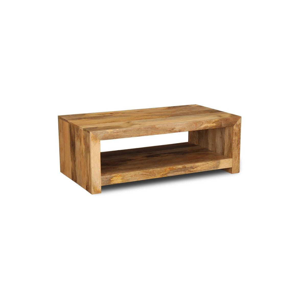 Konferenční stolek Hina s plnými boky 90x40x60 z mangového dřeva - Lakšmi - Indický Nábytek.cz