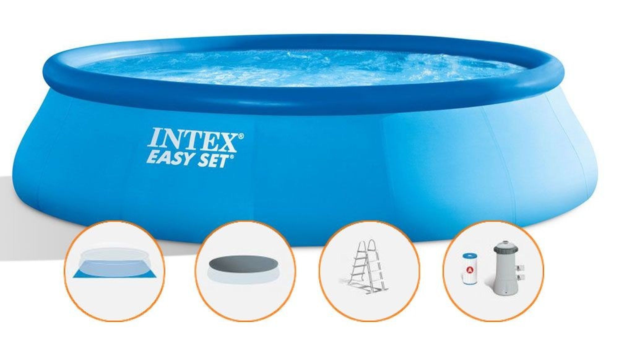 INTEX Easy Set kruhový bazén, sada  457x107 cm - moderninakup.cz