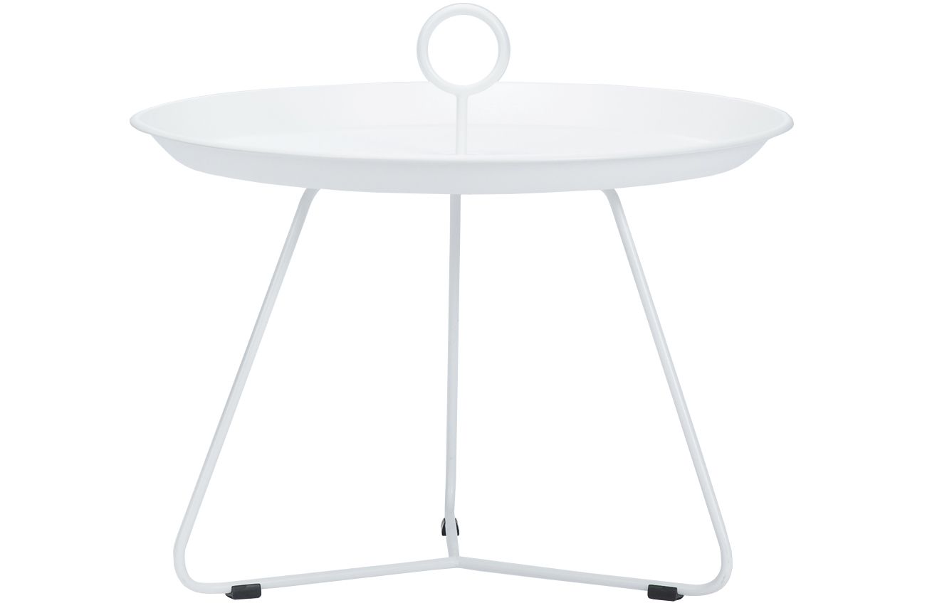 Bílý kovový konferenční stolek HOUE Eyelet 57,5 cm - Designovynabytek.cz