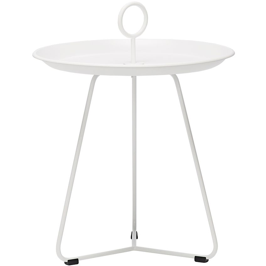 Bílý kovový odkládací stolek HOUE Eyelet 45 cm - Designovynabytek.cz