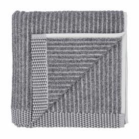 Šedý ručník z organické bavlny 50x100 cm Melange - Södahl