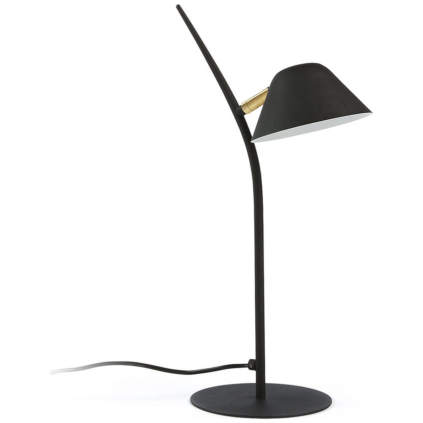 Černá kovová stolní lampa Kave Home Aurelia - Designovynabytek.cz