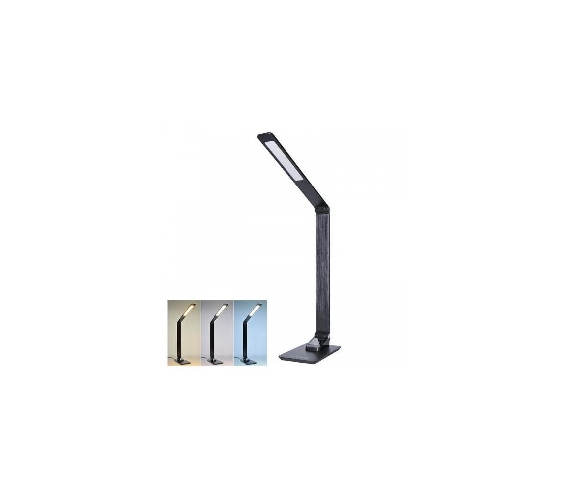   WO59-B - LED Stmívatelná stolní lampa s displejem LED/8W/230V černá  -  Svět-svítidel.cz
