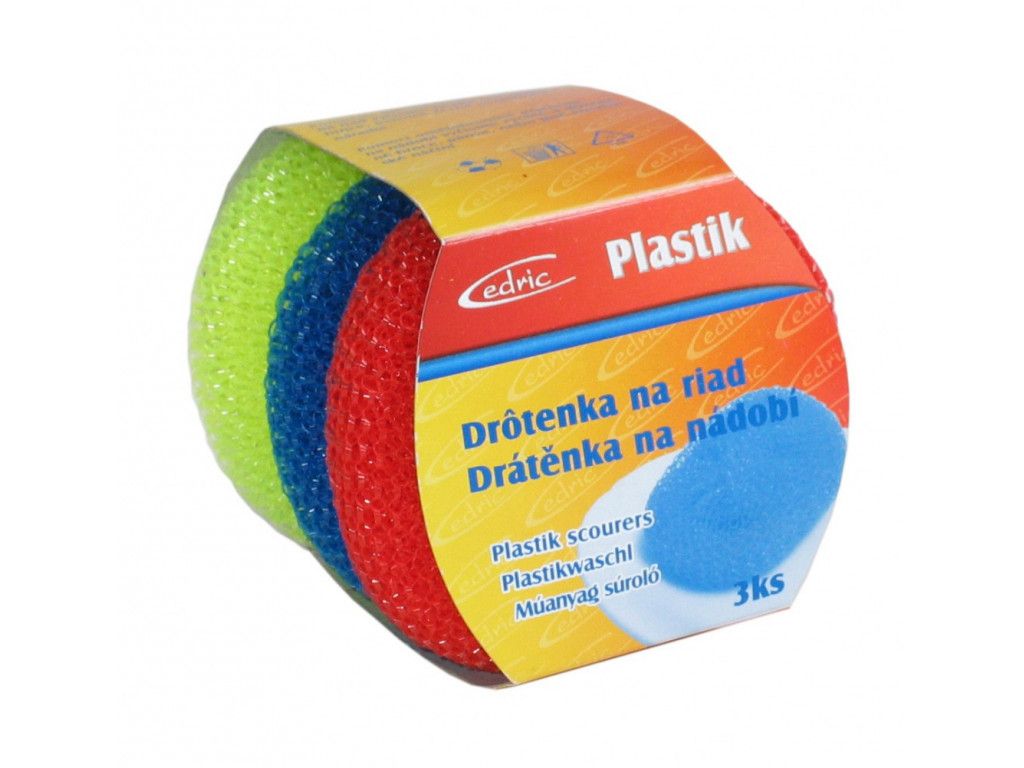 PROHOME - Drátěnka plastová 3 ks - Home-point.cz