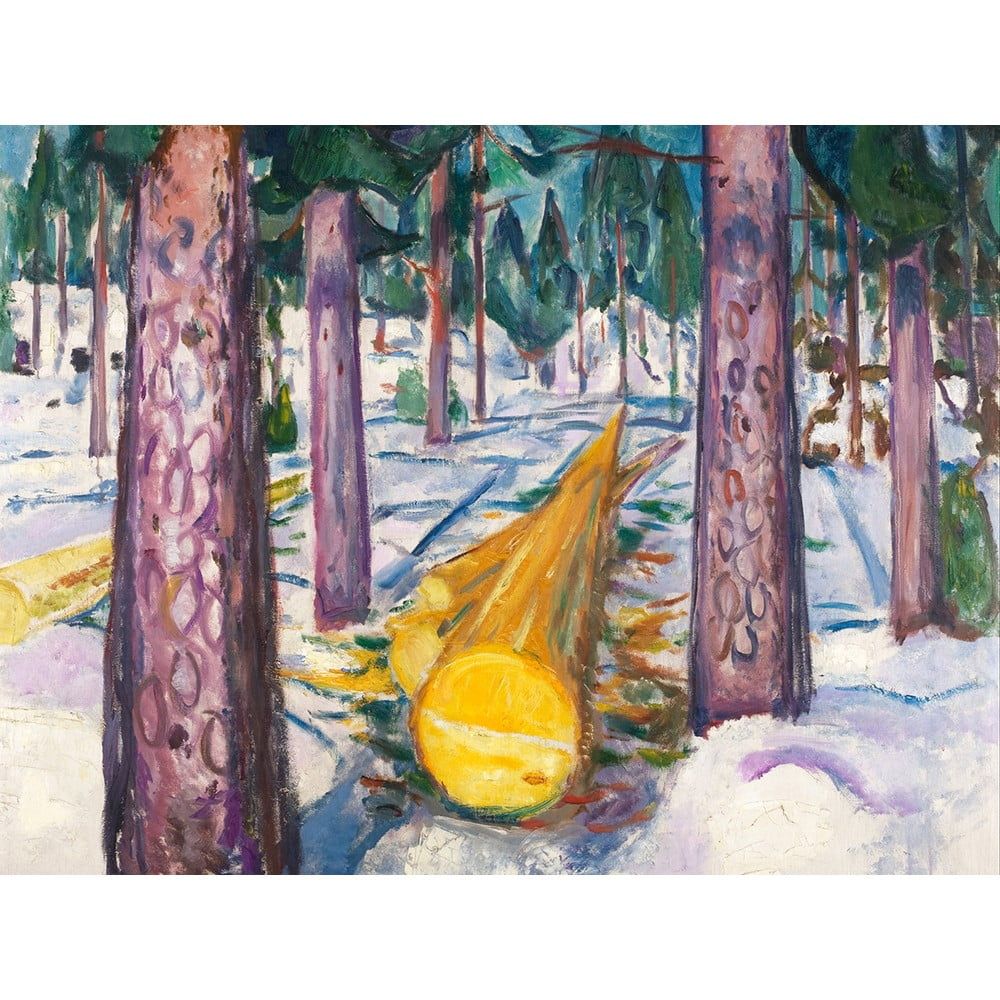Reprodukce obrazu Edvard Munch - The Yellow Log, 60 x 45 cm - Bonami.cz