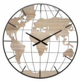 Atmosphera Nástěnné hodiny WORLD, O 90 cm