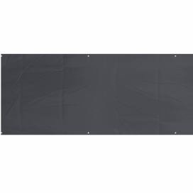 ProGarden Zástěna na balkón, polyester, 445 x 76 cm, tmavě šedá