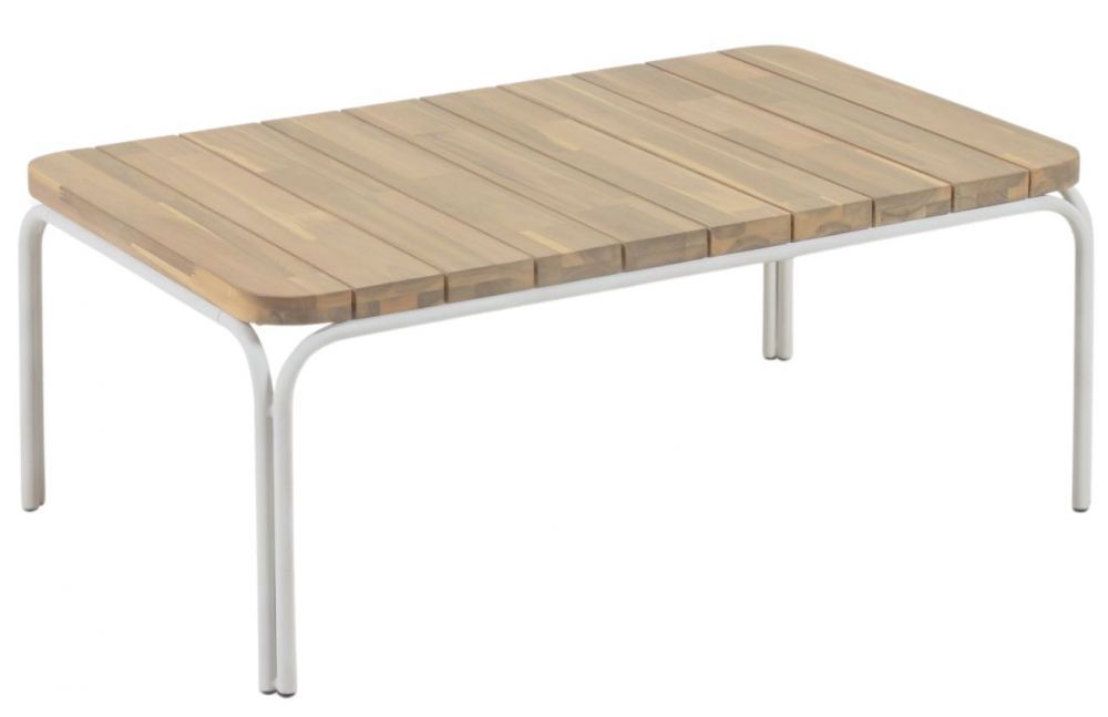Přírodní akátový zahradní konferenční stolek Kave Home Cailin 100x60 cm - Designovynabytek.cz