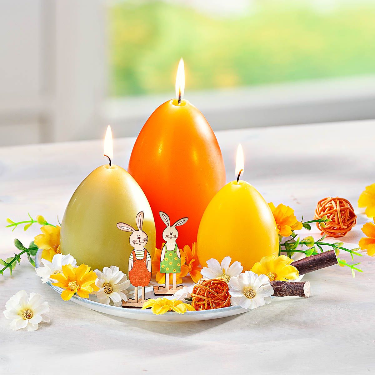 Weltbild Dekorační sada se svíčkami Veselé Velikonoce - Velký Košík