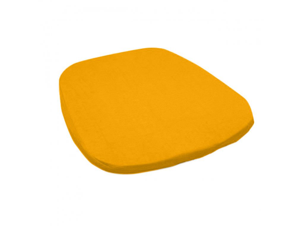 Podsedák na židli Standard tmavě žlutý - Výprodej Povlečení